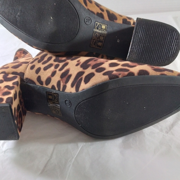 Unbranded leopard print Ankle boots Sz 9 Boho Festival Classic Western Animal Pr - Picture 2 of 14
